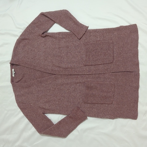 Madewell Kent Cardigan Sweater in Coziest Yarn, Color Heathered Pearl Size XS - Picture 2 of 15